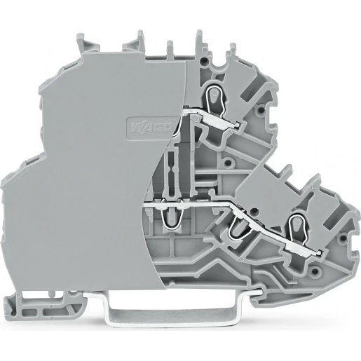 Wago Serie 2000 Verbindingsrijgklem 0,5-1,5mm² eendr. 0,14-1mm² meerdr. Grijs