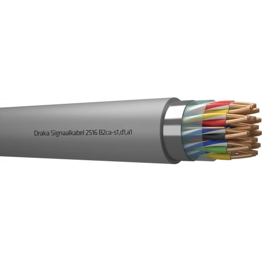 Draka 2500 B2CA signaalkabel 16x2x0,8mm Grijs