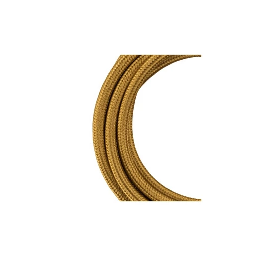 Bailey TEXTILE CABLE 2C METALLIC GOLD 3M