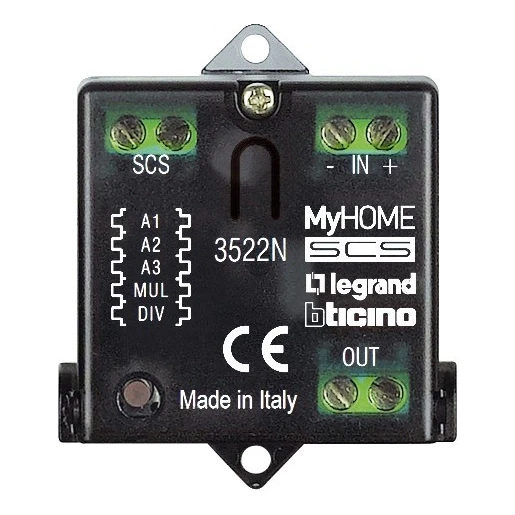 Bticino LivingLight MH - pulsinterface visualisatie energieverbruik BT3522N