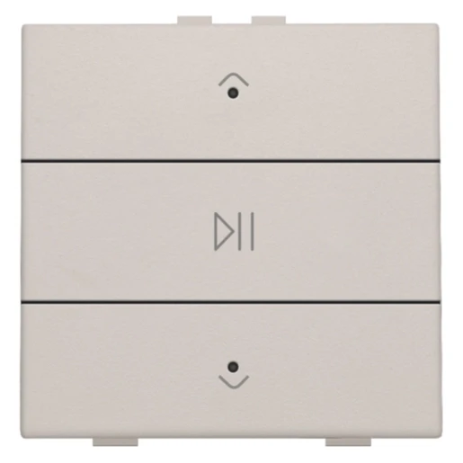 Niko Home Control Tastsensor bussysteem bediening audio 3-voudig grijs inbouw IP20 102-52073