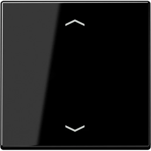 Jung A range Afdekking A500 stand voor 1730JE enkelvoudig Glanzend zwart RAL 9005 A1700BFPSW