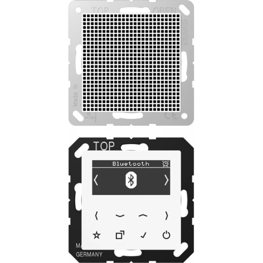 Jung AS/A range smartradio mono & bluetooth a500 alpine wit DAB+ FM ontvanger wit DABA1BTWW
