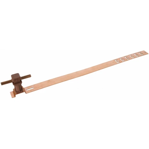 Dehn Roof cond.hol.unisnap cu/plastic brown h 36mm rd 8mm embossed brace