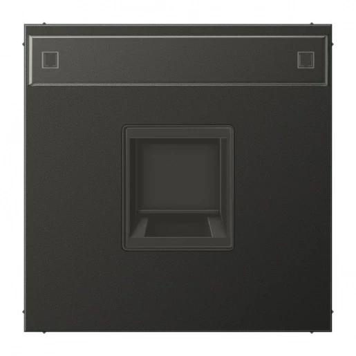 Jung LS range afdekking Modular-Jack 1 connector MetaalMet label antraciet AL1969-15NAWEAN