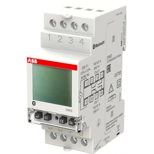 ABB System Pro M Compact digitale timer DIN-rail 2 kanalen 2CSM222521R1000