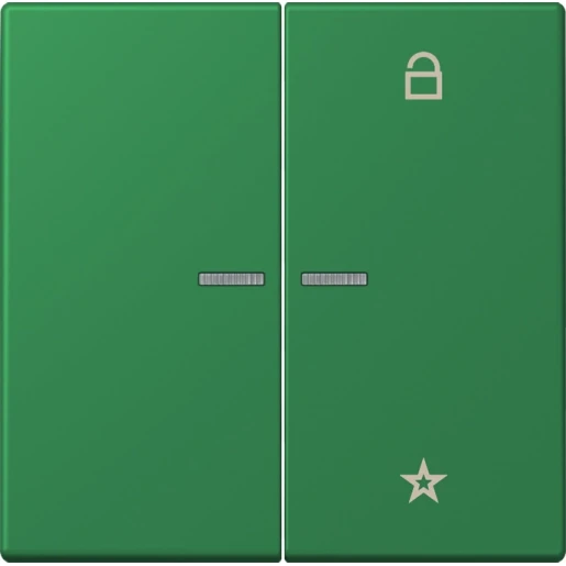 Jung LS range stuurafdekking universeel lc32050 2-voudig Mat groen FMLC1701219