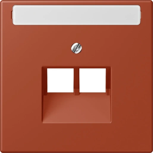 Jung LS range Afdekking centraalplaat LC32110 UAE/IAE 2 connectoren Met label LC969-2NAUA232