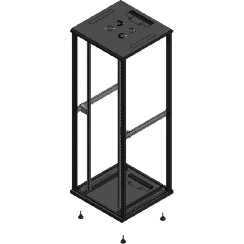 Gigamedia Vloer patchkast SP SP EX 19" 47HE 800x800mm Zwart GGM 704788SPSPEX