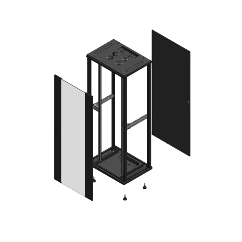 Gigamedia Vloer patchkast AV enkel VER AR enkel TOL EX 19" 42HE 800x600mm Zwart GGM 704286PVSPTSEX