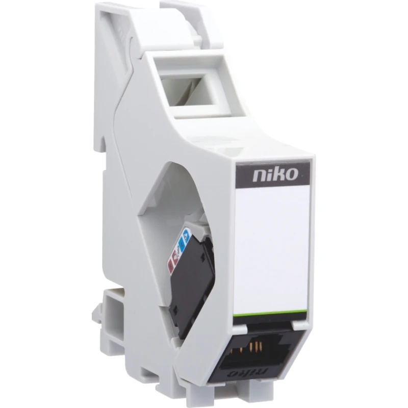 Niko Afgeschermde RJ45-connector STP cat 6 Voor dataansluitkast Modulair element voor schakelmateriaal 1 connector Zonder label 650-14567