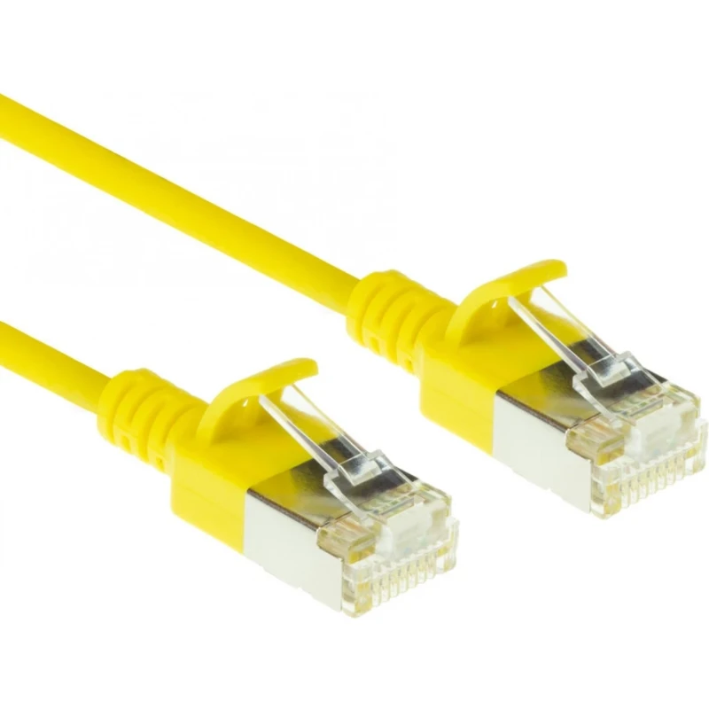 ACT Patchkabel LSZH U / FTP Cat6A (IEC) RJ45 8(8) 2M geel DC7802