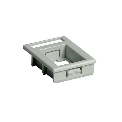 Attema onderdeel adapter bl type Modular-Jack Modulair element voor schakelmateriaal Label in tussenring inklikbaar grijs AT1975