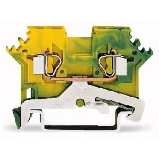 Wago aardrijgklem Groen/geel