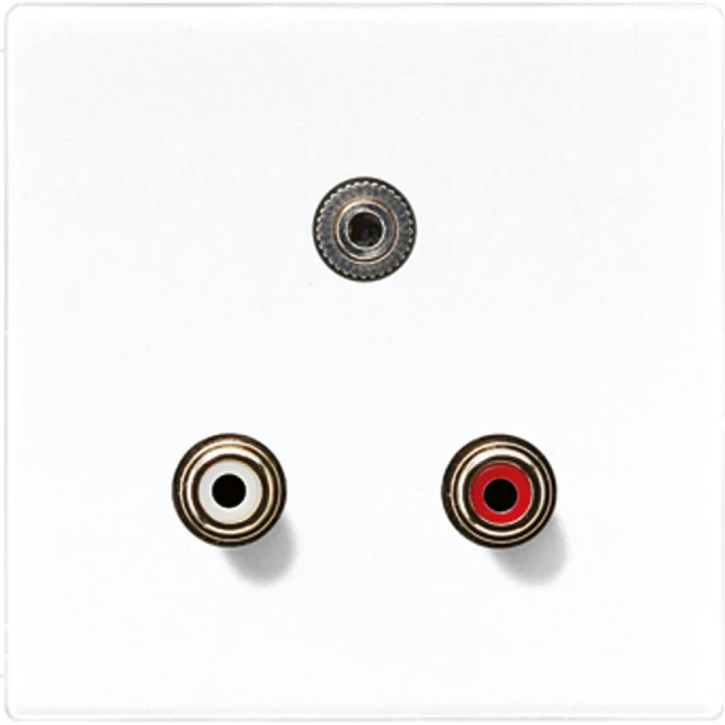 Jung LS range afdekking ls90 alpine wit audio/jack MALS1011WW