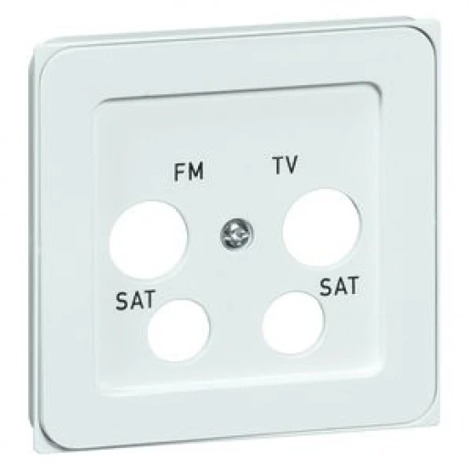 Peha Dialog Centraalplaat coax antennedoos Ankaro Antenne-aansluitdoos, coax 4 connectoren Zonder label wit 00813211
