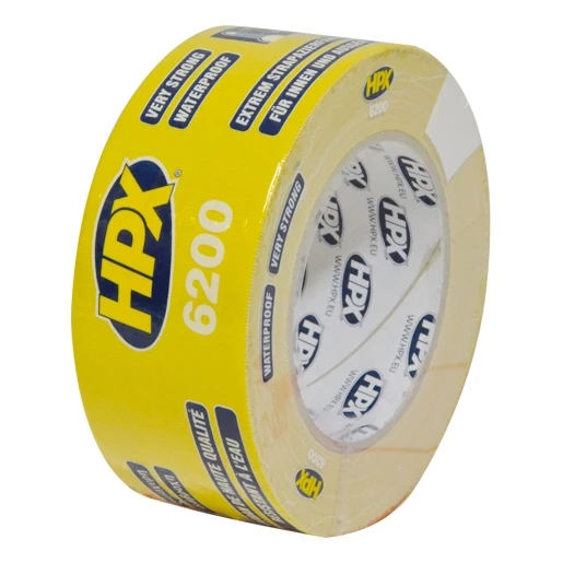HPX Duct Tape zelfklevende tape 50mmx25m Weefsel Geel