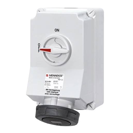 Mennekes WANDCONTACTDOOS 63A 4P 7H 500V IP67 DUO