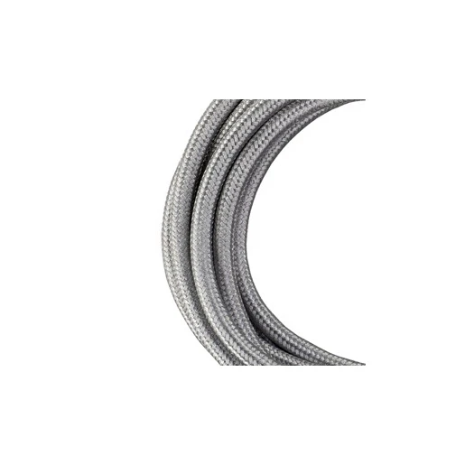 Bailey TEXTILE CABLE 2C METALLIC SILVER 3M