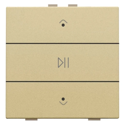 Niko Home Control Tastsensor bussysteem bediening audio 3-voudig goud inbouw IP20 221-52073