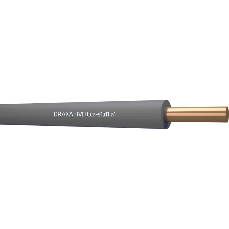 Draka HVD Cca installatiedraad 1x2.5mm² Cca polyolefine 70°C grijs 3000M Doos 831976D3
