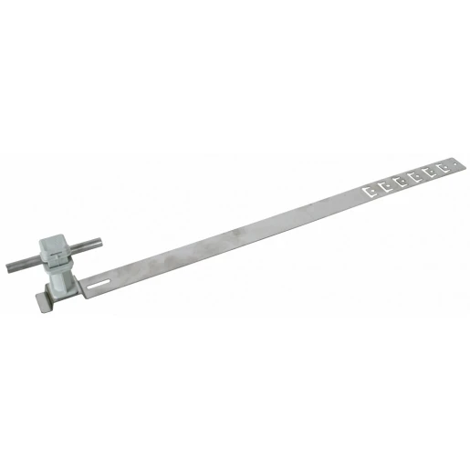 Dehn Roof cond.hol.unisnap stst/plastic grey h 36mm rd 8mm embossed brac