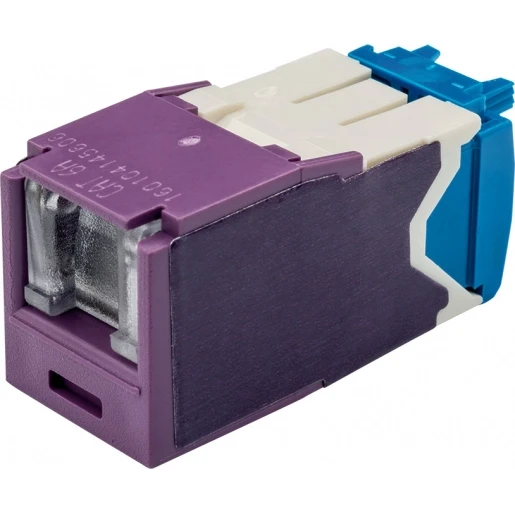 Panduit Cat6a spring shuttered jack tg style vl