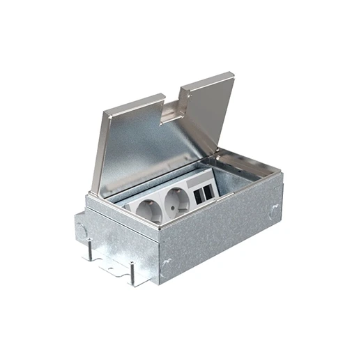 HPL Smartbox Pro vloercontactdoos 65mm 2xWCD+2xData-uitsp - X10 deksel