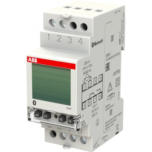 ABB System Pro M Compact digitale timer DIN-rail 1 kanaal 2CSM222531R1000