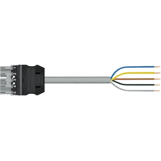 Wago SERIE 771 Patchkabel gebouwinstallatie 5p Stekker Vrij kabeluiteinde 1000mm