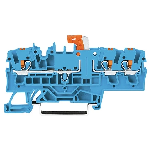 Wago SERIE 2202 Verbindingsrijgklem 0,75-4mm² eendr. 0,25-2,5mm² meerdr. Blauw