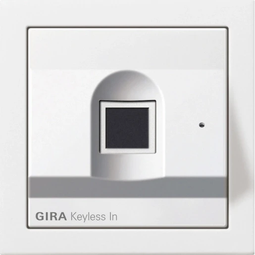 Gira F100 Sleutelloos in Fingerprint-leeseenheid Glanzend wit 2617112