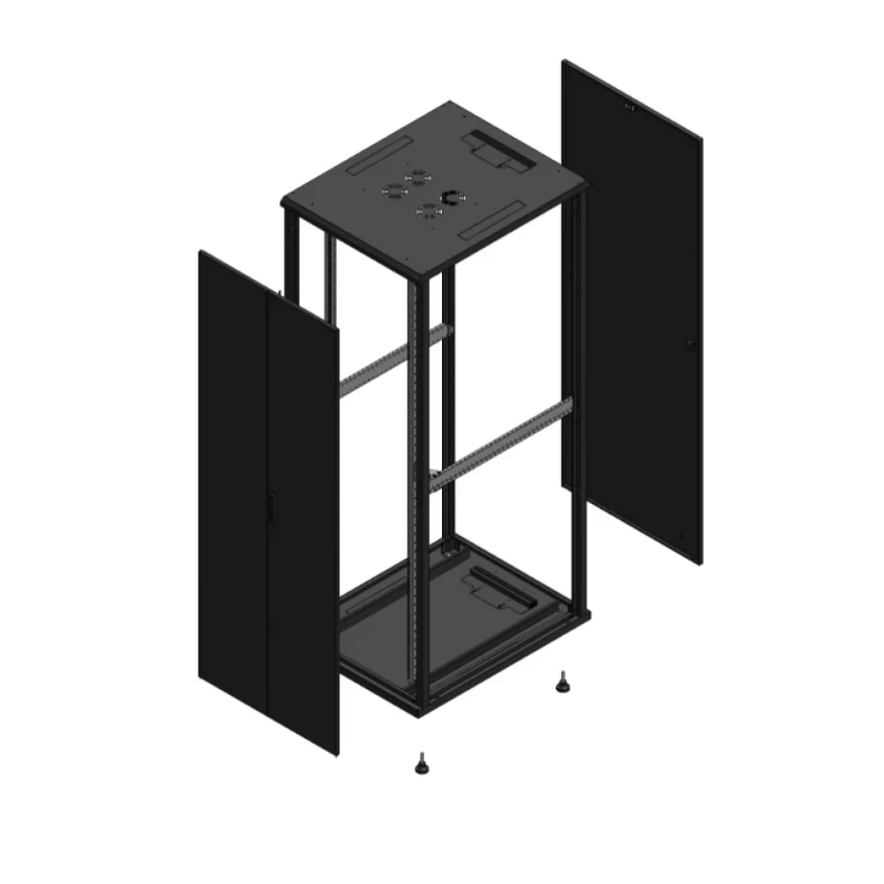 Gigamedia Vloer patchkast AV dubbel TOL PAR EX 19" 47HE 800x1000mm Zwart GGM 7047810PTDPAREX