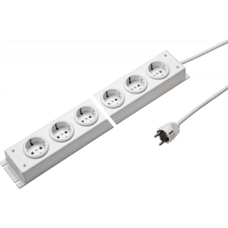 Martin Kaiser Contactdooscombinatie 6RA 16A IP20 snoer 1.5m 1002ZL6WS15