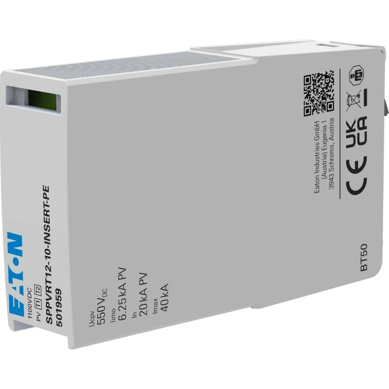 Eaton SPPVRT12-10 vervangend stekerbaar inzetstuk 1000 VDC voor SPPVRT12-10-