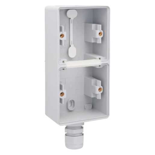 Niko New Hydro Opbouwdoos 1 ingang 2-voudig grijs Verticaal 700-84251