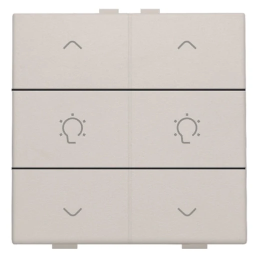 Niko Home Control Bediening dimming 6-voudig grijs inbouw IP20 102-51046