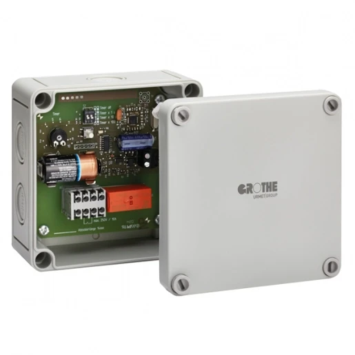 Grothe Mistral Relaisbox potentiaalvrij tot 10A timerfunctie AC/DC Grijs 500m Draadloos 714281