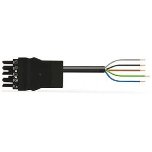 Wago Serie 771 Patchkabel gebouwinstallatie 5p Contrastekker (female) Vrij kabeluiteinde 3000mm