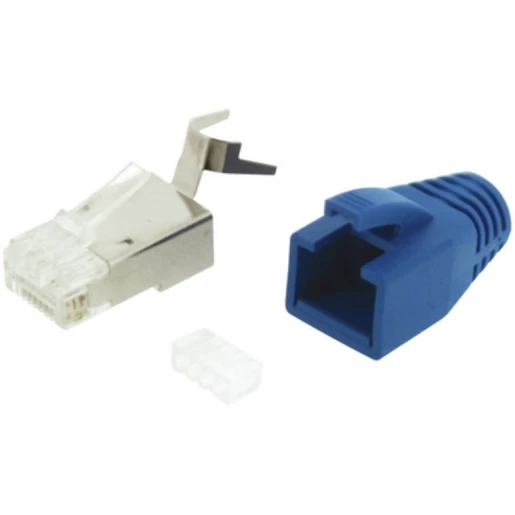 Gigamedia RJ45 MODULAR PLUG FOR SOLID CABLE BLUE