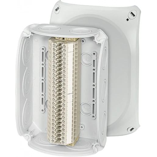 Hensel Kabeldoos IP66 met 24x Rijgklem 0,75-4mm² BM4 180x130x77 Grijs