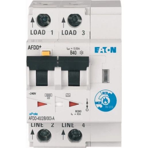 Eaton Vlamboogbeveiligings component AFDD 40A 2P B-KAR 30MA