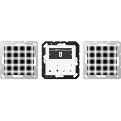 Jung A range smartradio stereo + bluetooth a500 alpine wit DAB+ FM ontvanger wit DABA2BTWW