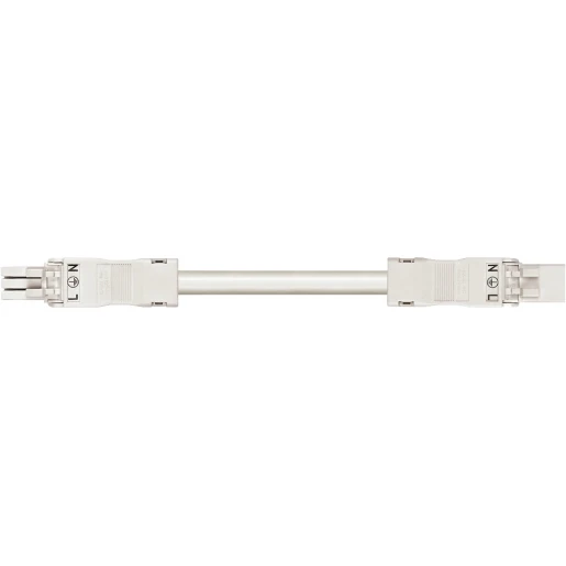 Wago SERIE 891 Patchkabel gebouwinstallatie 3p Contrastekker (female) Stekker 6000mm