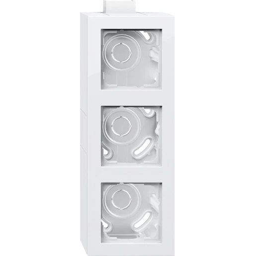 Gira E2 Opbouwbehuizing 3-voudig wit Horizontaal en verticaal 105329