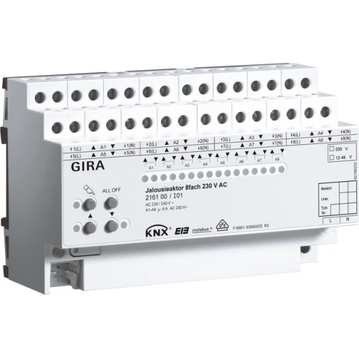 Gira Jl.act. 8-v AC 230 V hand KNX DIN-rail