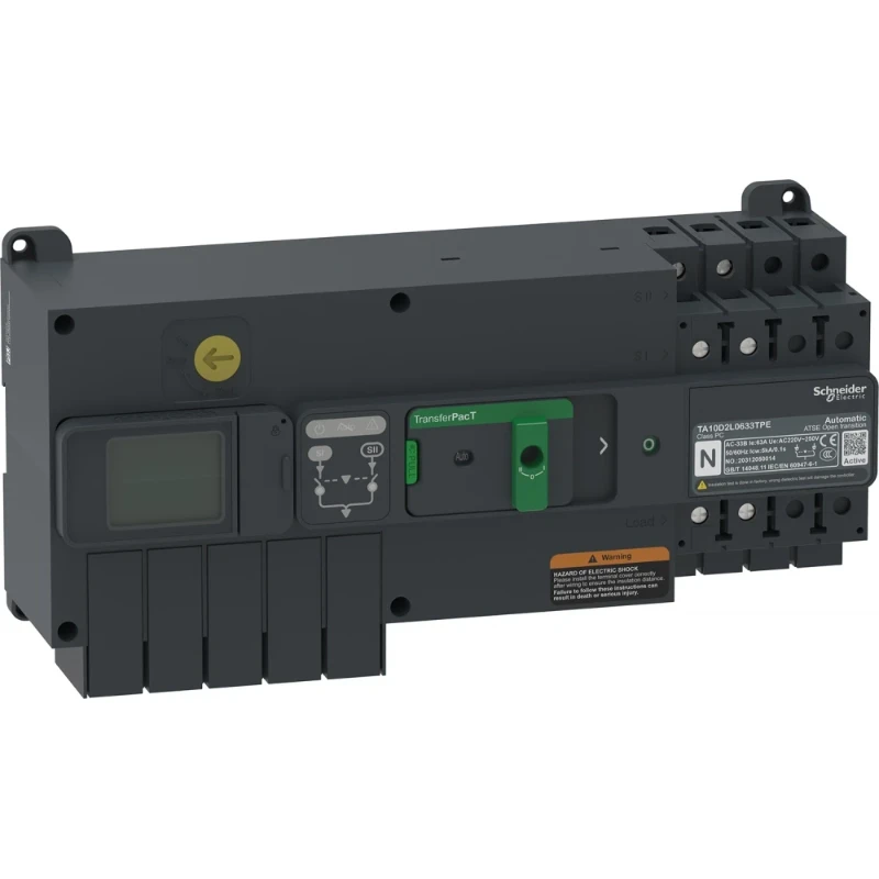 Schneider Electric TRANSFERPACT AUTO ACT. 50A 2P LCD 100A