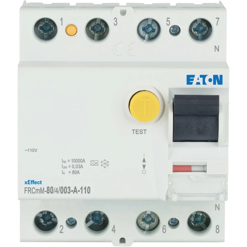 Eaton xEffect aardlekschakelaar digitaal 4p 80A 0.03A type A 180618