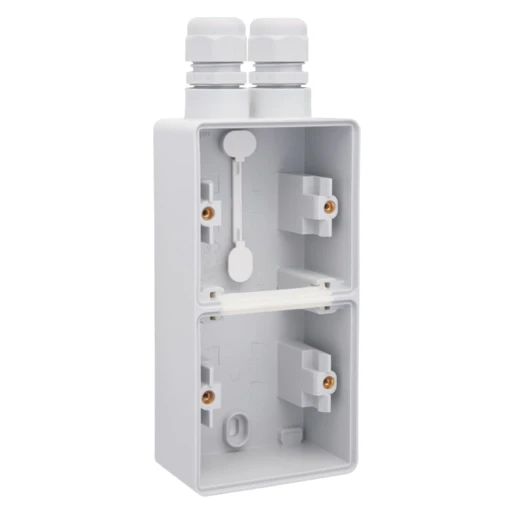 Niko New Hydro Opbouwdoos 2 ingangen 2-voudig grijs Verticaal 700-84252