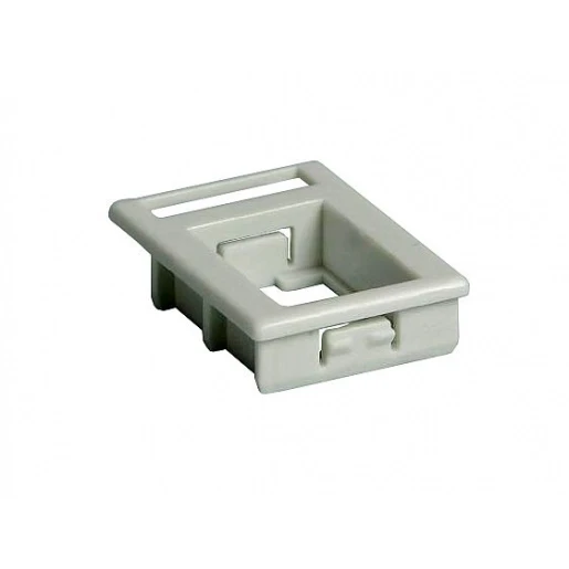 Attema onderdeel adapter cl type Modular-Jack Modulair element voor schakelmateriaal Label in tussenring inklikbaar grijs AT1977
